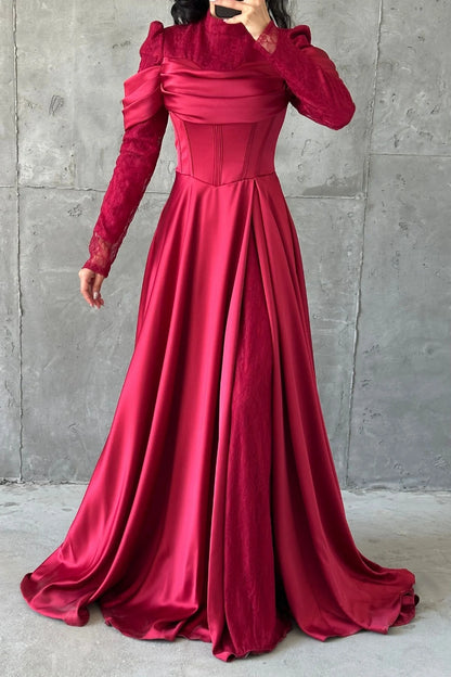 The Safiya Olive Corset Evening Gown