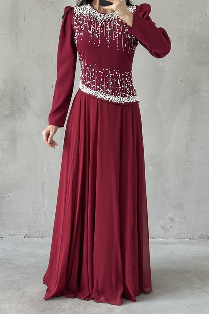 The Elodie Pearl Gown
