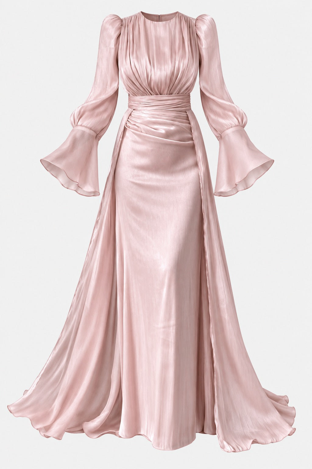 The Selene Cape Draped Evening Gown
