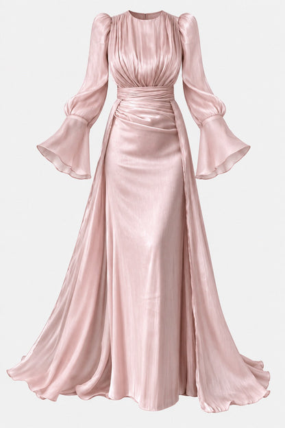 The Selene Cape Draped Evening Gown