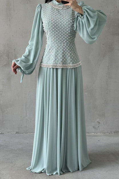 The Elowen Pleated Gown