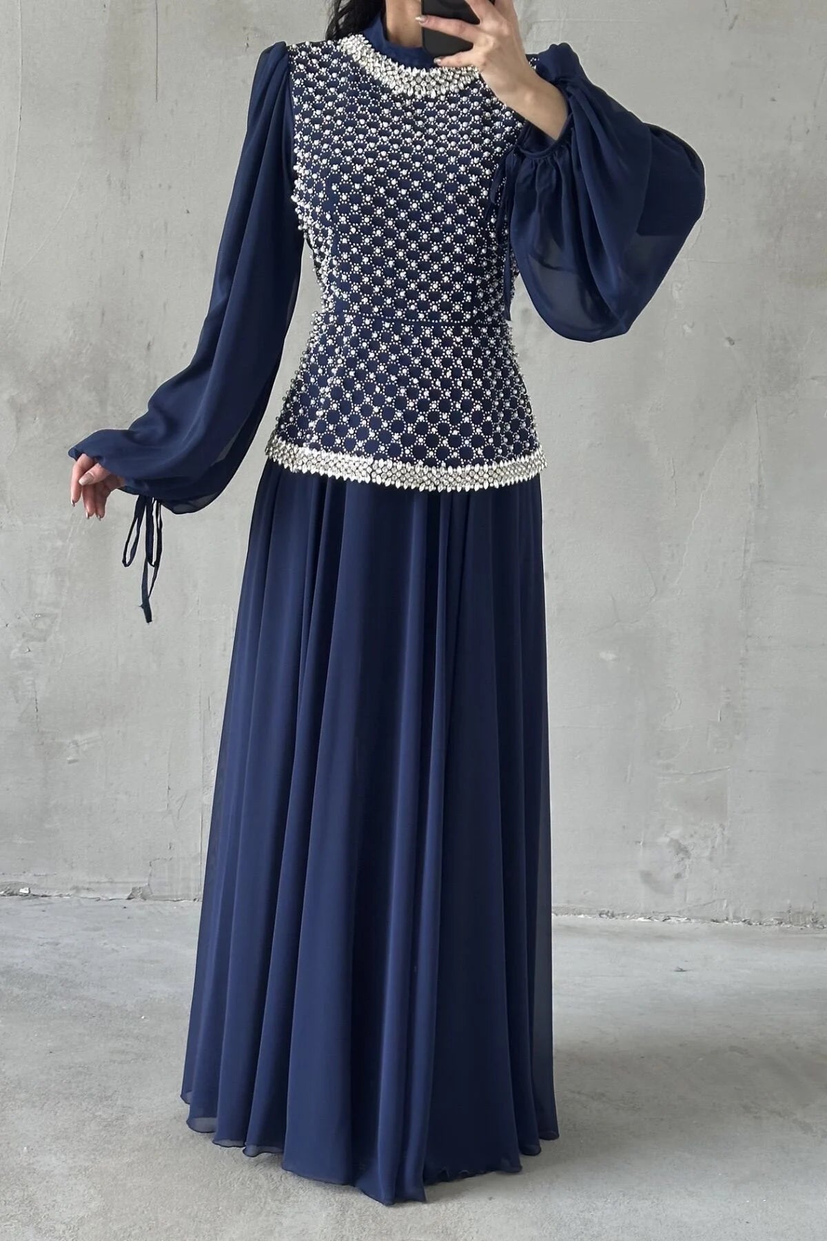 The Elowen Pleated Gown