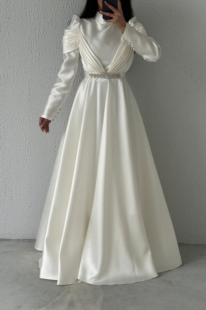 The Symbol of Elegance Satin  Evening Dress 0002
